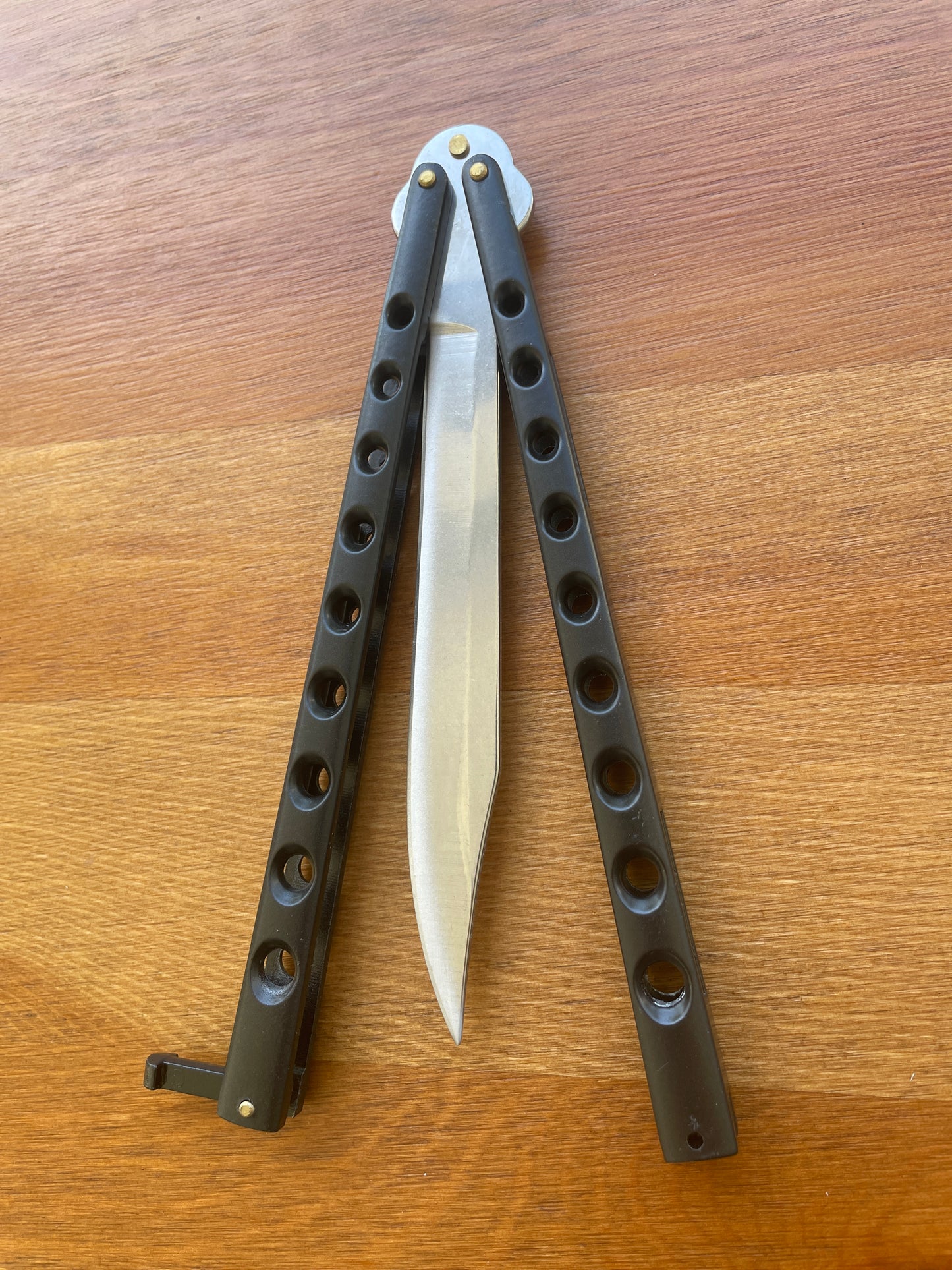 5.9" Stainless Blade Folding Pocket Knife With Zamak/Black Handle Long Blade