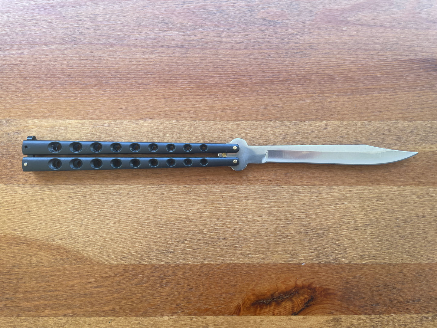 5.9" Stainless Blade Folding Pocket Knife With Zamak/Black Handle Long Blade