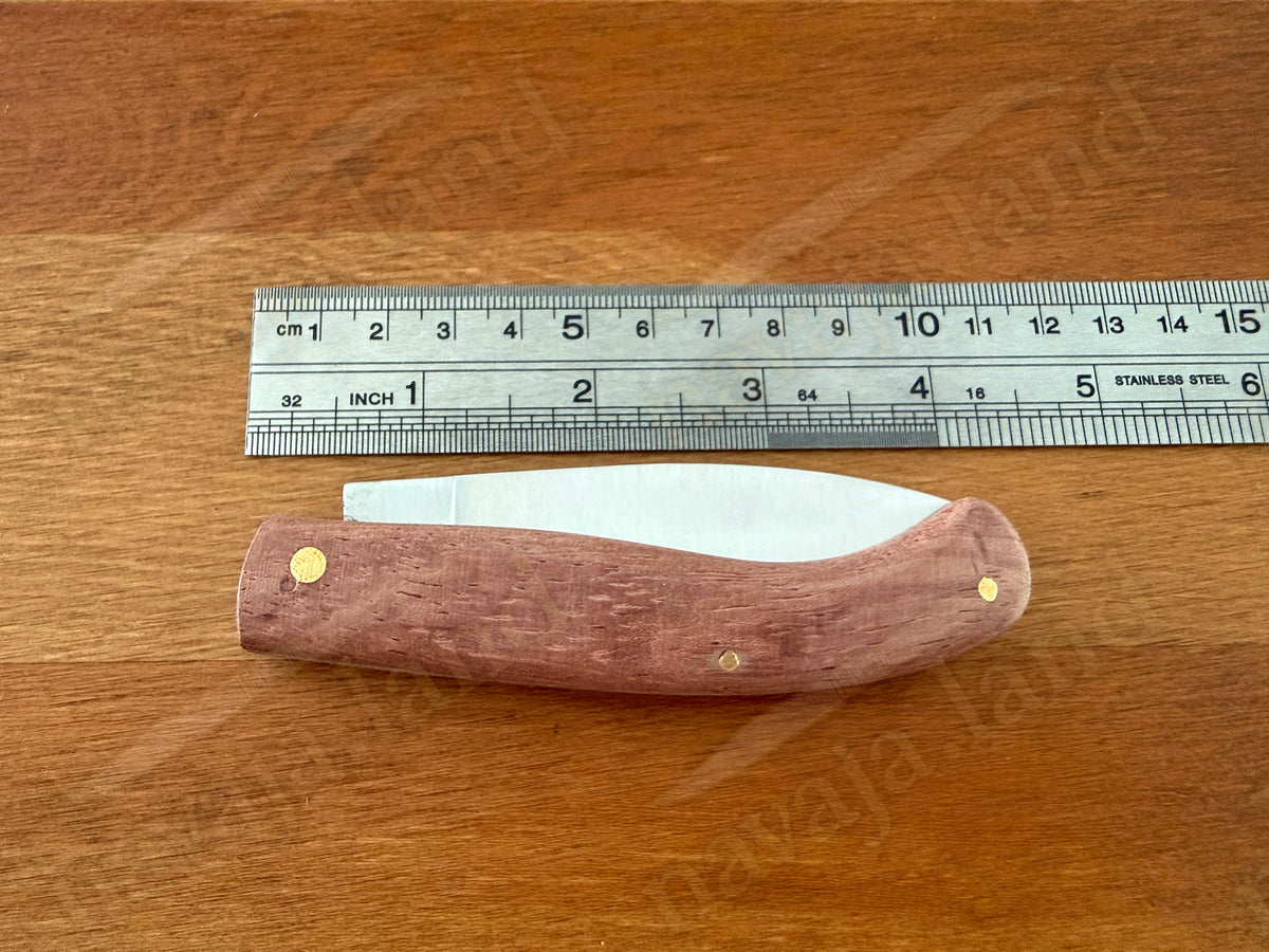 3.14” Joker Antaño Camping Folding Knife (Bubinga Wood Handle) Handmade in Spain