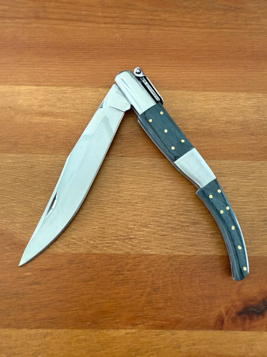 5.3" Arabian Style Navaja Folding Pocket Knife Blue Wood Scales Made in Spain