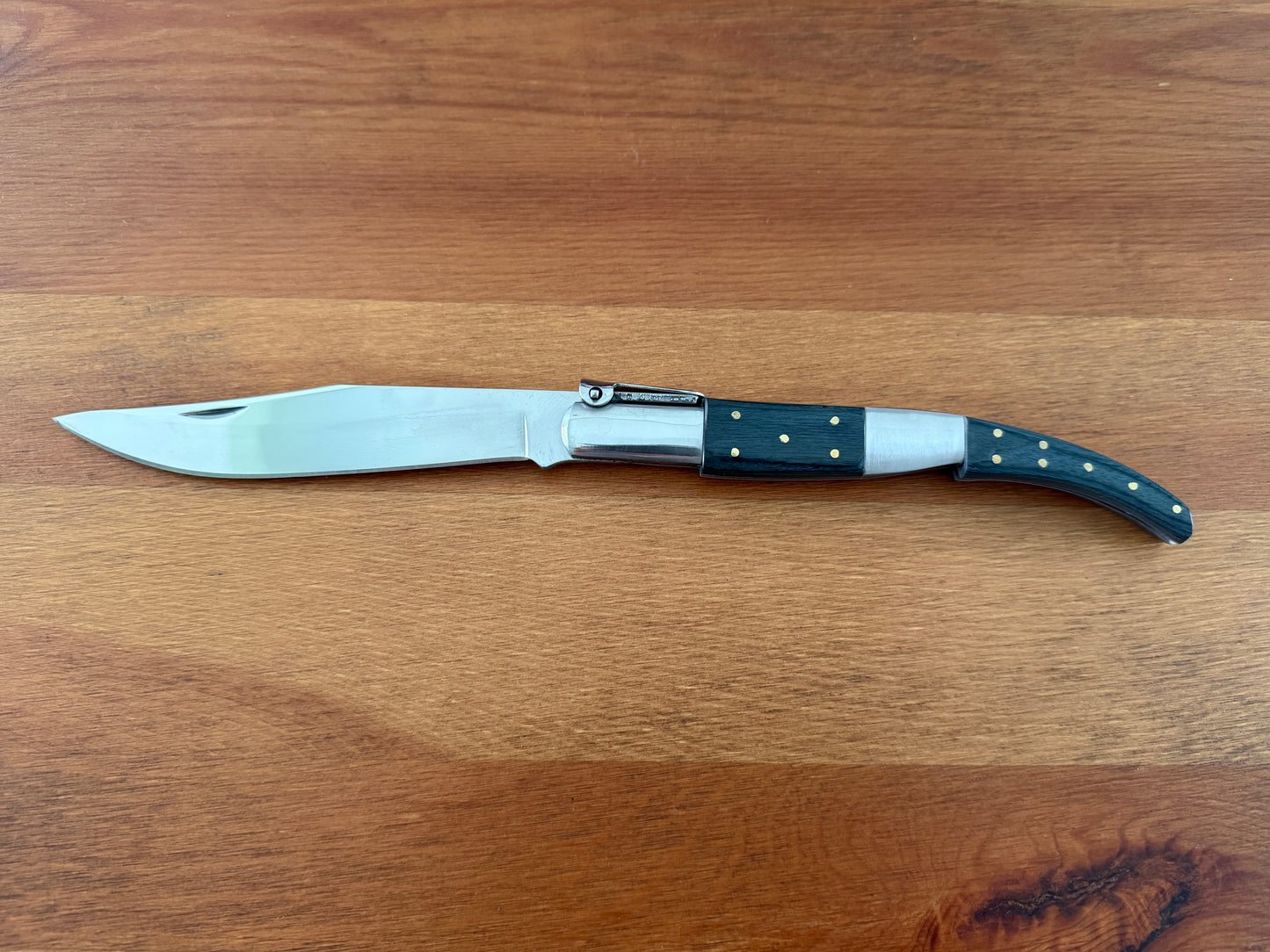 5.3" Arabian Style Navaja Folding Pocket Knife Blue Wood Scales Made in Spain