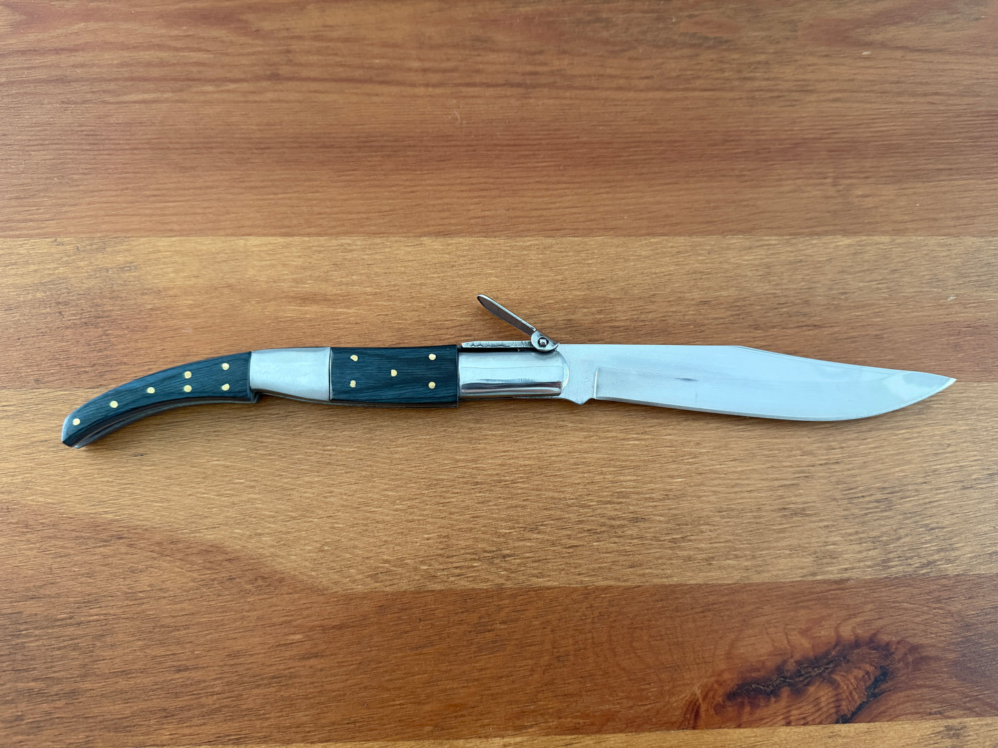 5.3" Arabian Style Navaja Folding Pocket Knife Blue Wood Scales Made in Spain