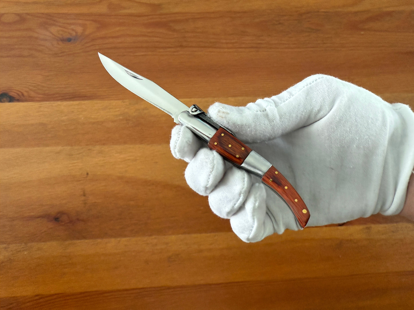 2.5” Arabian Style Folding Pocket Knife Wood Scales Hand Crafted Made in Spain