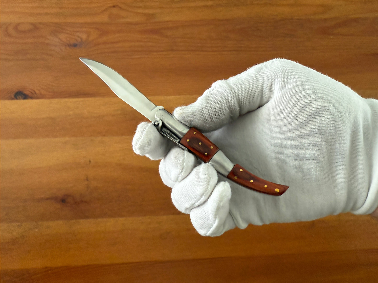 2.5” Arabian Style Folding Pocket Knife Wood Scales Hand Crafted Made in Spain