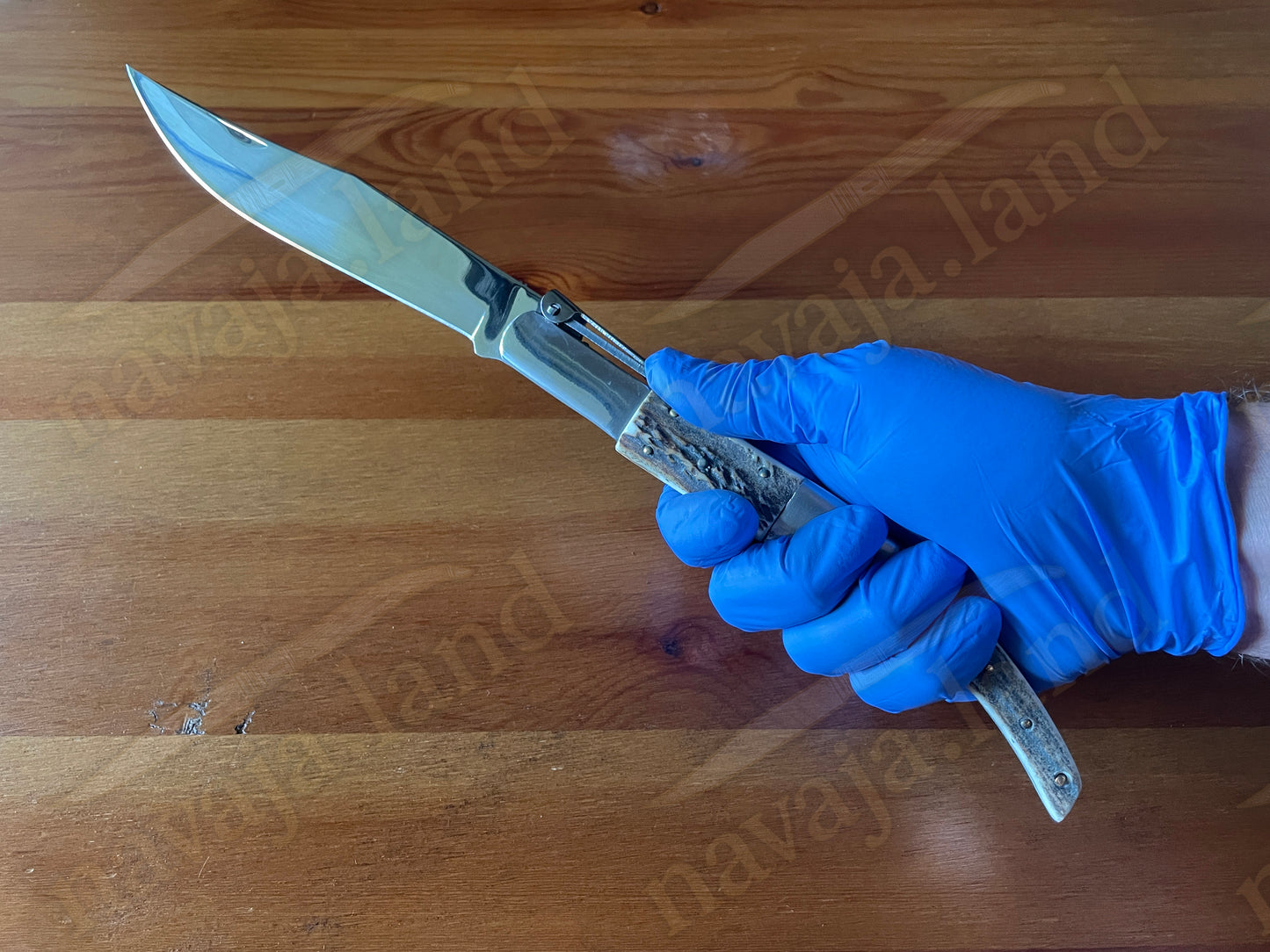 š¦ 6.5" Arabian Style Classic Spanish Navaja Knife ā Deer Antler | Ratchet Lock