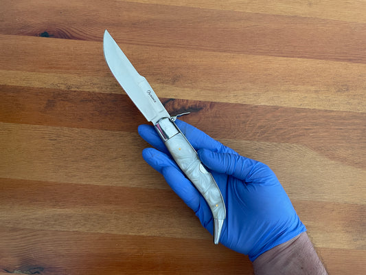 4.3" Spanish Navaja Teja Albacete Pocket Knife Nacre Imitation - US Seller