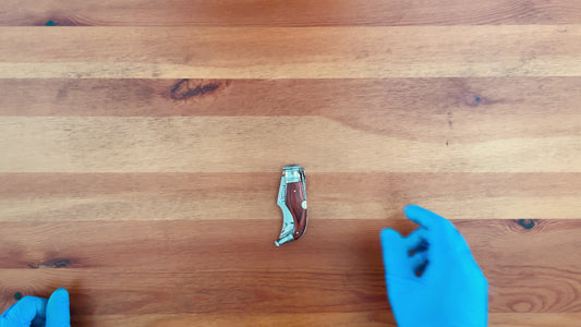 2.55” Spanish Navaja Capaora Pocket Knife Red Stamina Wood Scales - USA seller