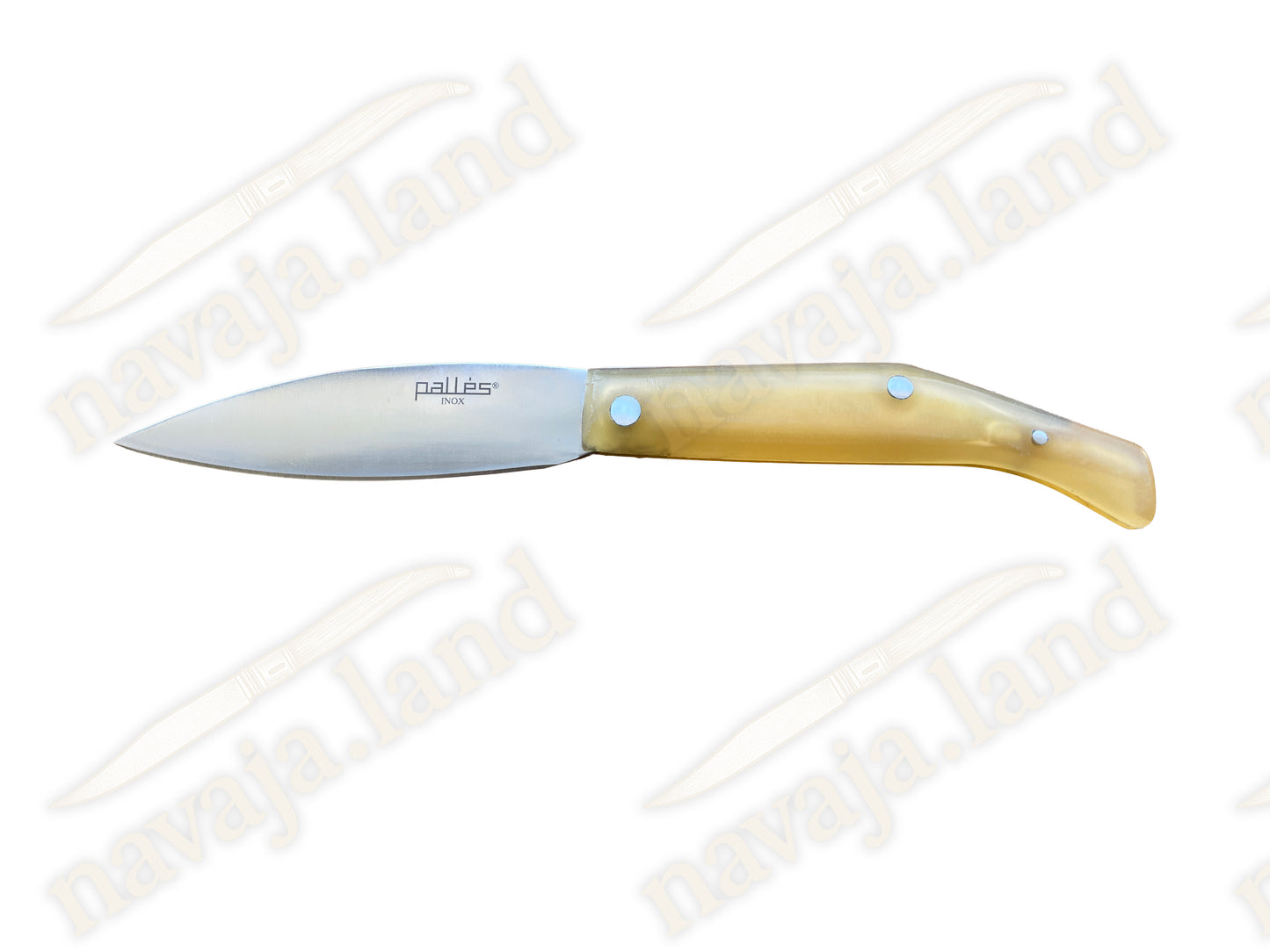 3.54" Pallés Inox Navaja Pocket Knife Stainless Steel Blade ABS Handle Slipjoint