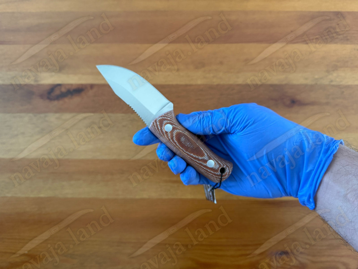 Joker Erizo TS1 3" Bohler N695 Steel Blade Fixed Knife Micarta Handle Leather