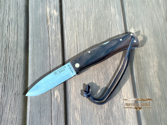 3.15” Joker Artica Bushcraft Folding Knife (Walnut Wood Handle) Handmade - Spain