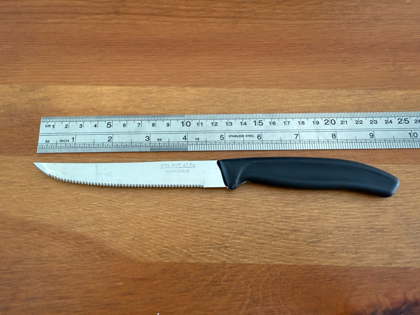 Table Knife with Injected Handle – Stainless Steel Serrated Blade From Spain