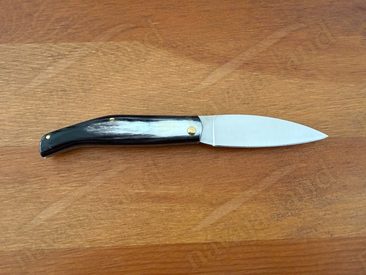 Cudeman Spanish Folding Knife – Bull Horn Handle | 420 Steel | Leather Sheath