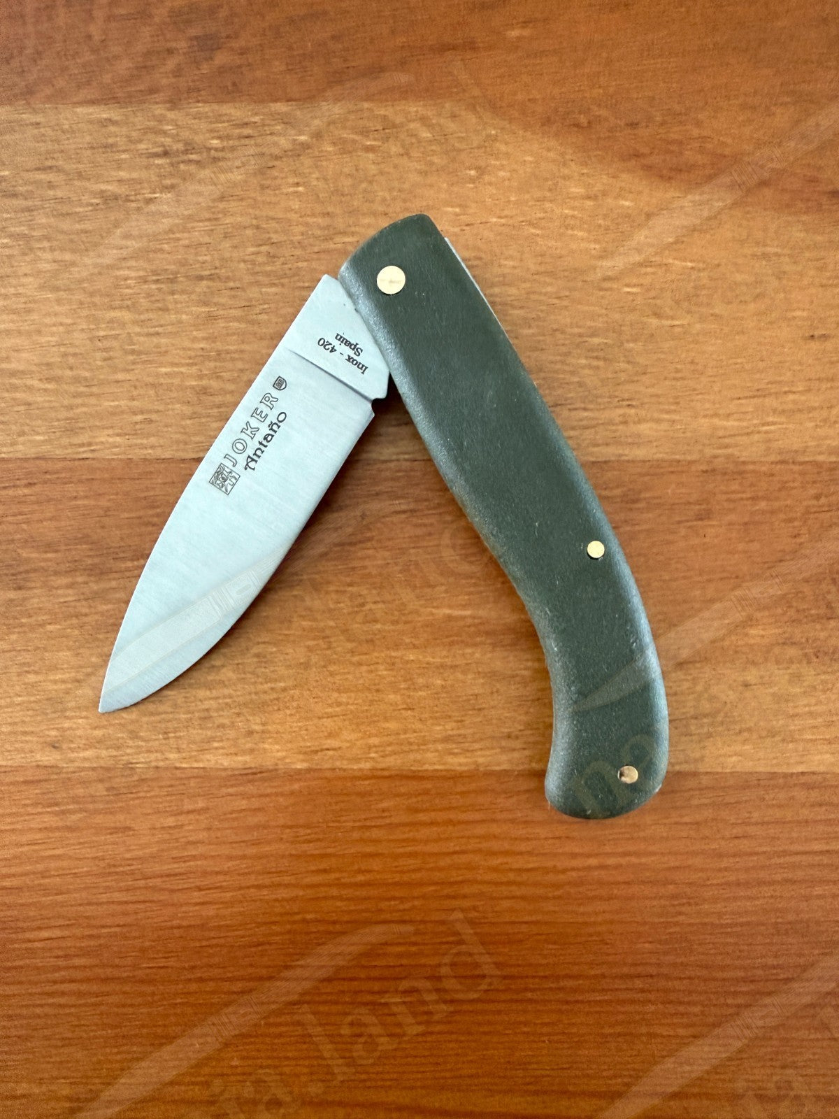 Joker Antaño Pocket Knife 3.15” 420 Steel Blade Green Fiber Handle From Spain