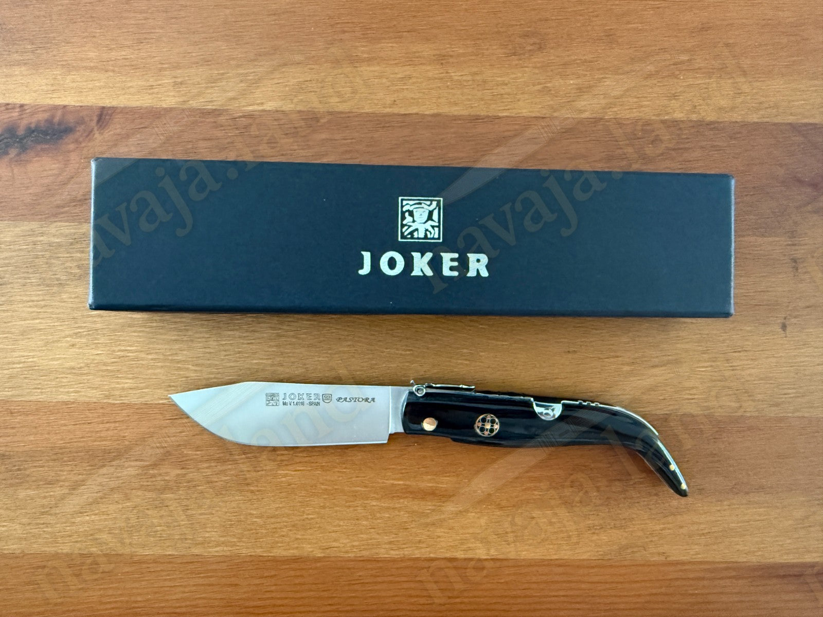 3.2” Joker Pastora Folding Knife Buffalo Horn Handle MOVA 1.4116 Stainless Steel