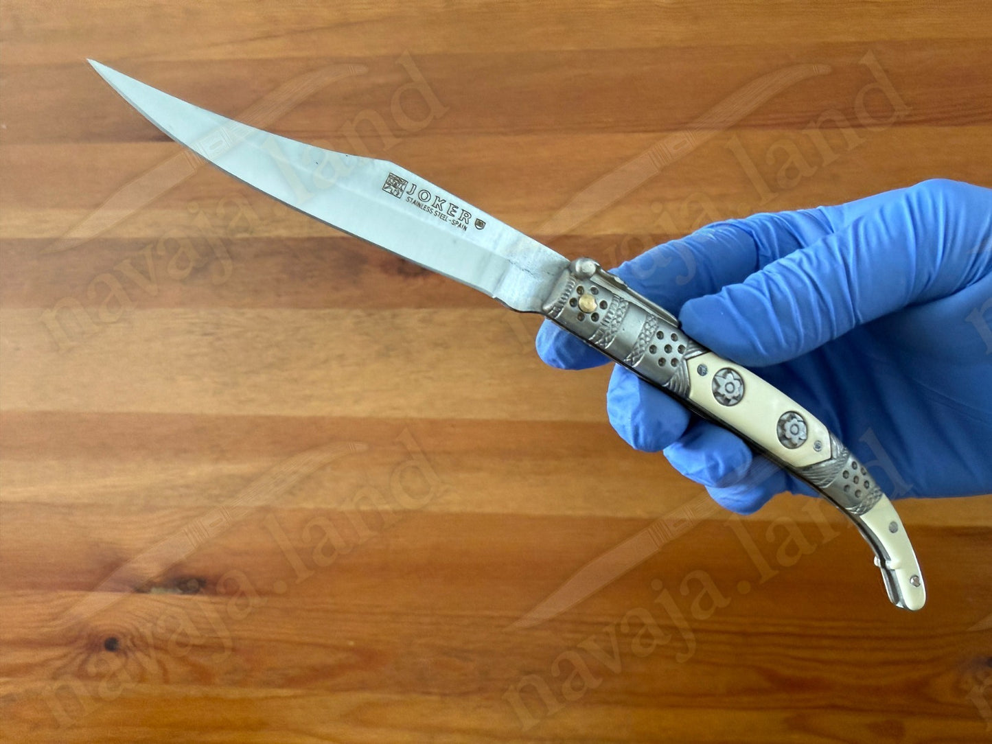 Spanish Navaja Joker Arabian Style 3.9" 420 Steel Zamak Handle Handmade in Spain