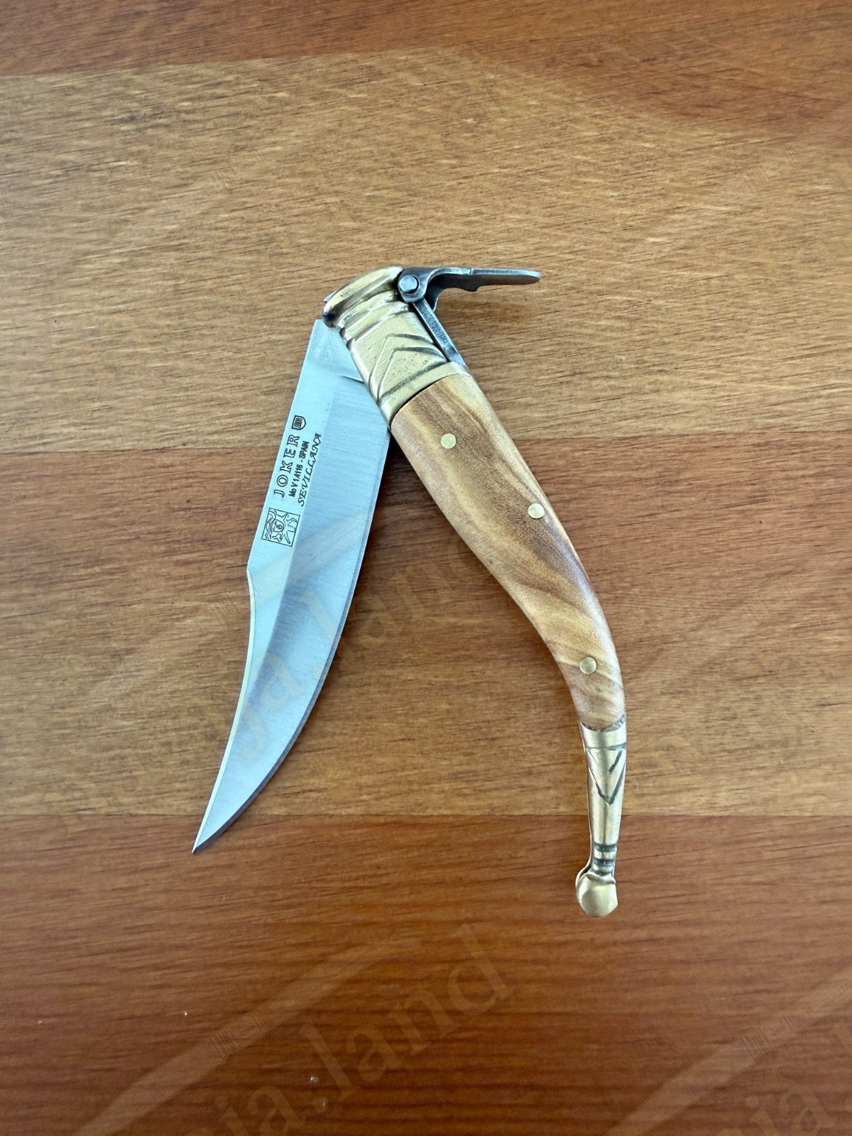 3” Navaja Joker Sevillana Knife Olive Wood Handle High Quality Handmade in Spain