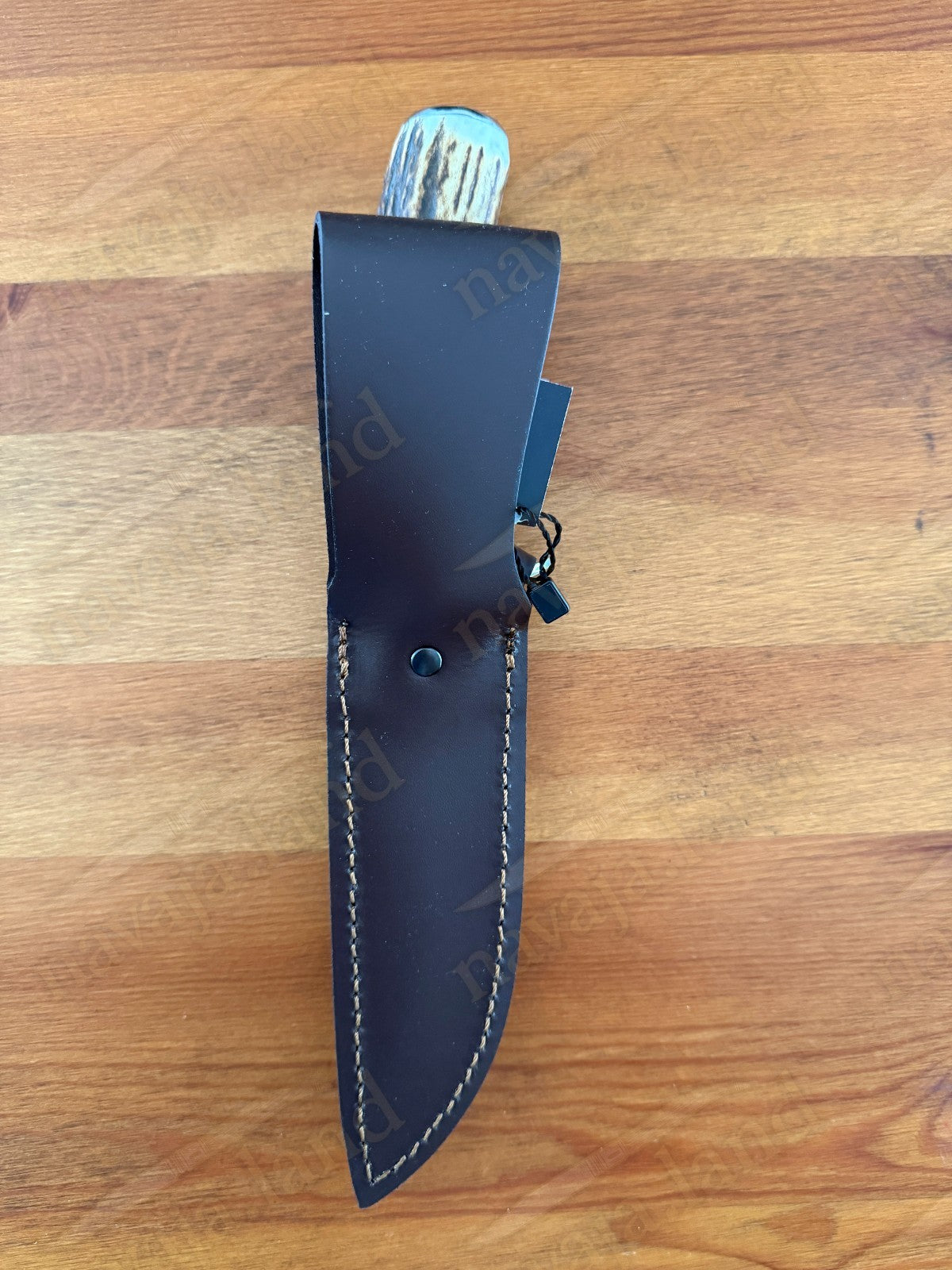 Joker Tigre Hunting Knife 5.5” MOVA Blade Deer Antler Handle Leather Sheath