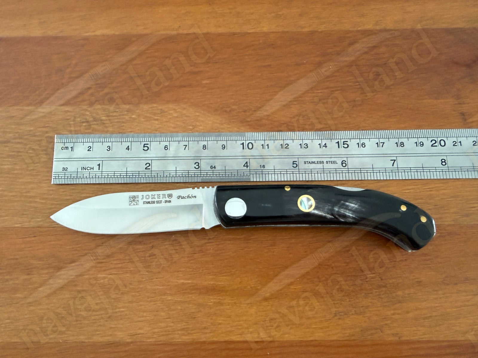 Joker Pachón Folding Knife – Buffalo Horn Handle Sandvik 12C27 Steel Backlock