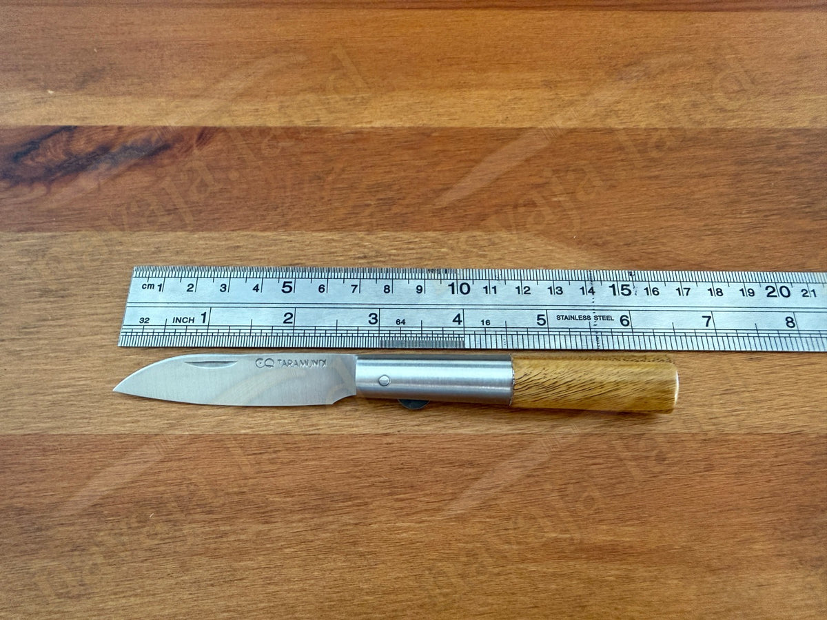 2.75" CQ Taramundi Pocket Knife Chestnut Wood Handle Liner Lock Made in Spain