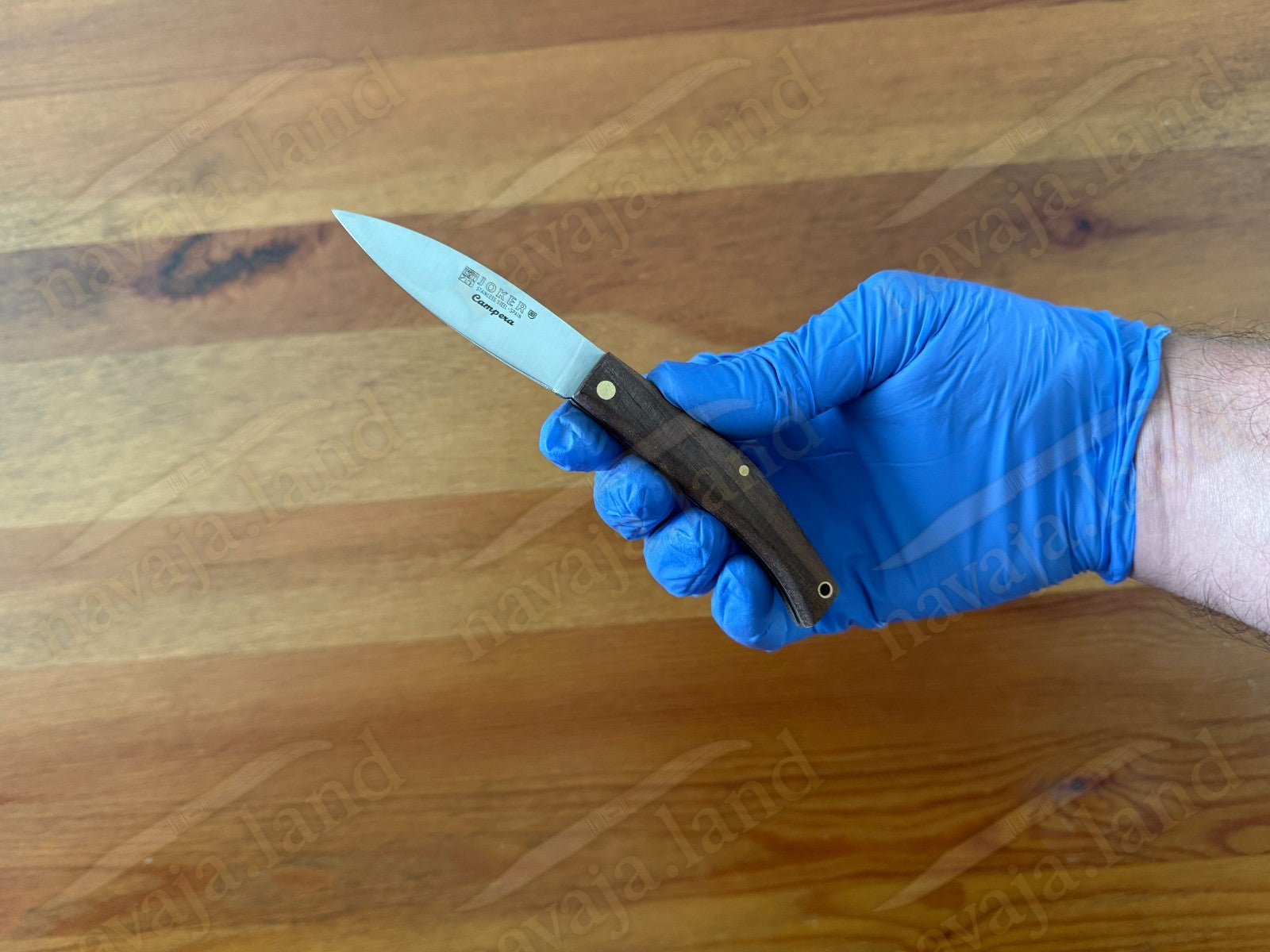 Joker Slipjoint Pocket Knife 2.68” MOVA Steel Blade | Dark Walnut Wood Handle