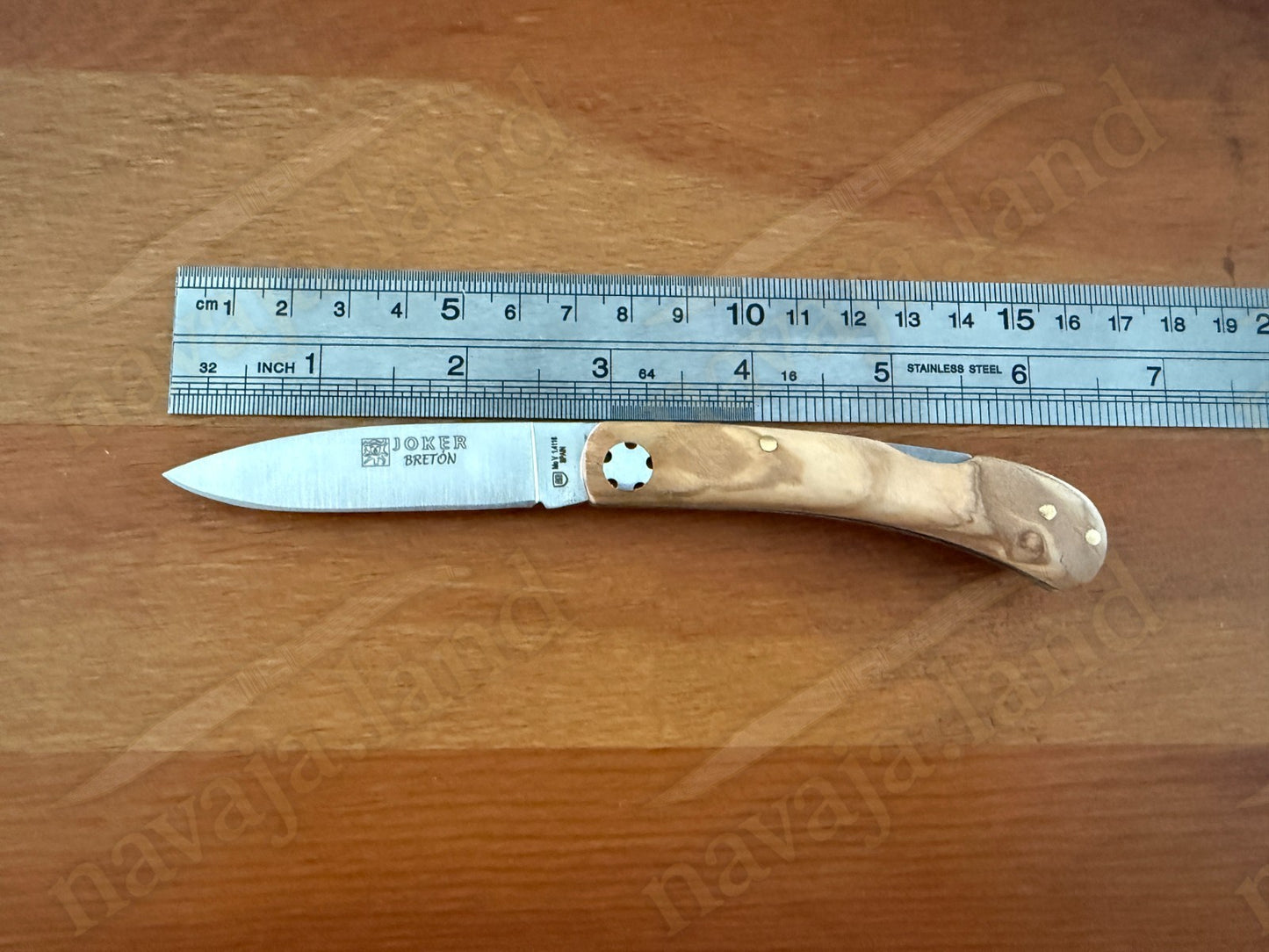 2.95” Joker Bretón Camping Folding Knife (Olive Wood Handle) Handmade in Spain
