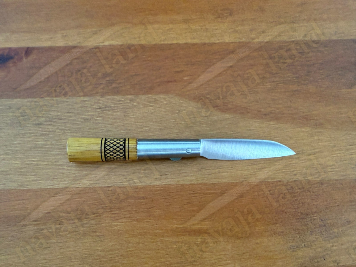 2.75" CQ Taramundi Pocket Knife Chestnut Wood Handle Liner Lock Made in Spain
