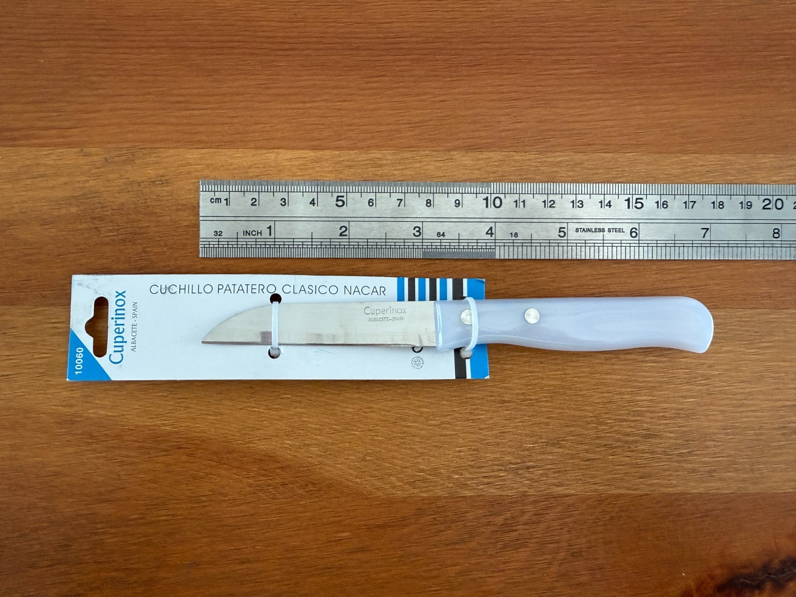 Cuperinox Classic Potato Knife with 3 in Stainless Steel Blade– Made in Spain