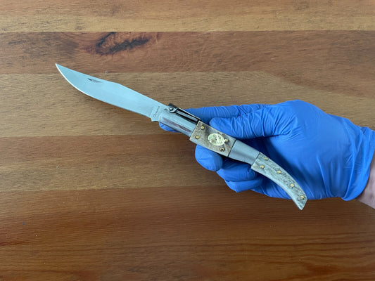 4.6" Arabian Folding Pocket Knife Real Deer Antler Scales From Spain - US Seller