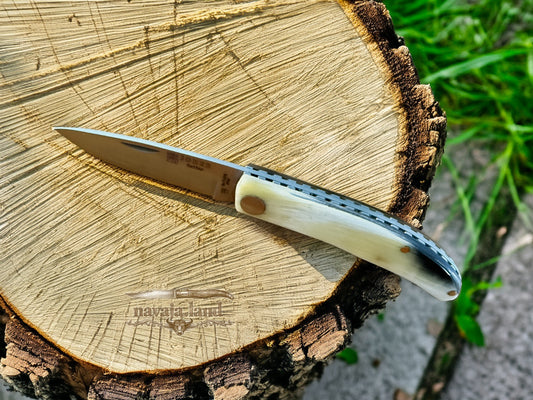 2.56” Joker Setter Bushcraft Folding Knife (Bull Horn Handle) Slipjoint - Spain