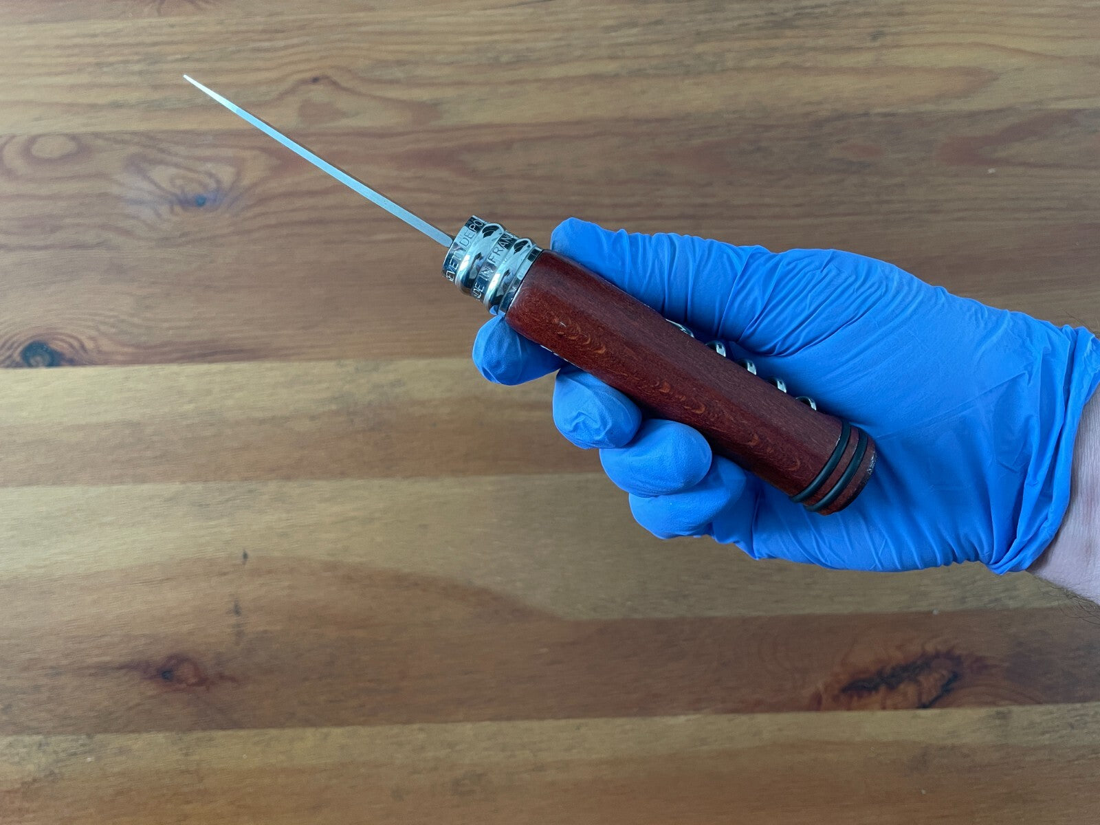 3.14" Andre Verdier Navaja Coyote Mahogany Handle Corkscrew From France
