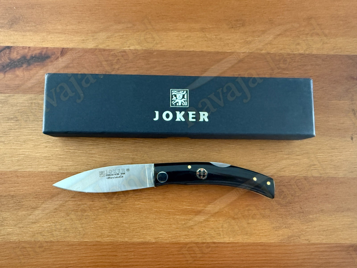 Joker BECADA Knife 3.15” Sandvik 14C28N Blade | Buffalo Horn | Lockback | Spain
