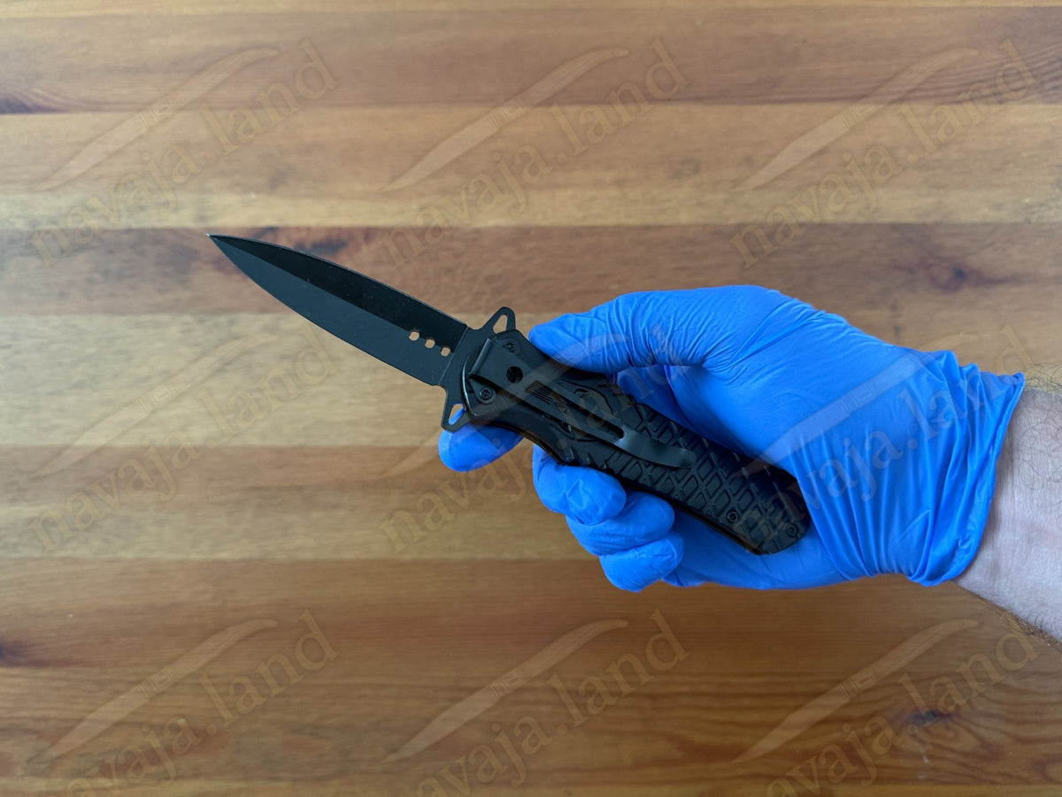 Folding Knife – 3.15” Stainless Steel Blade | Aluminum Handle | Nylon Sheath