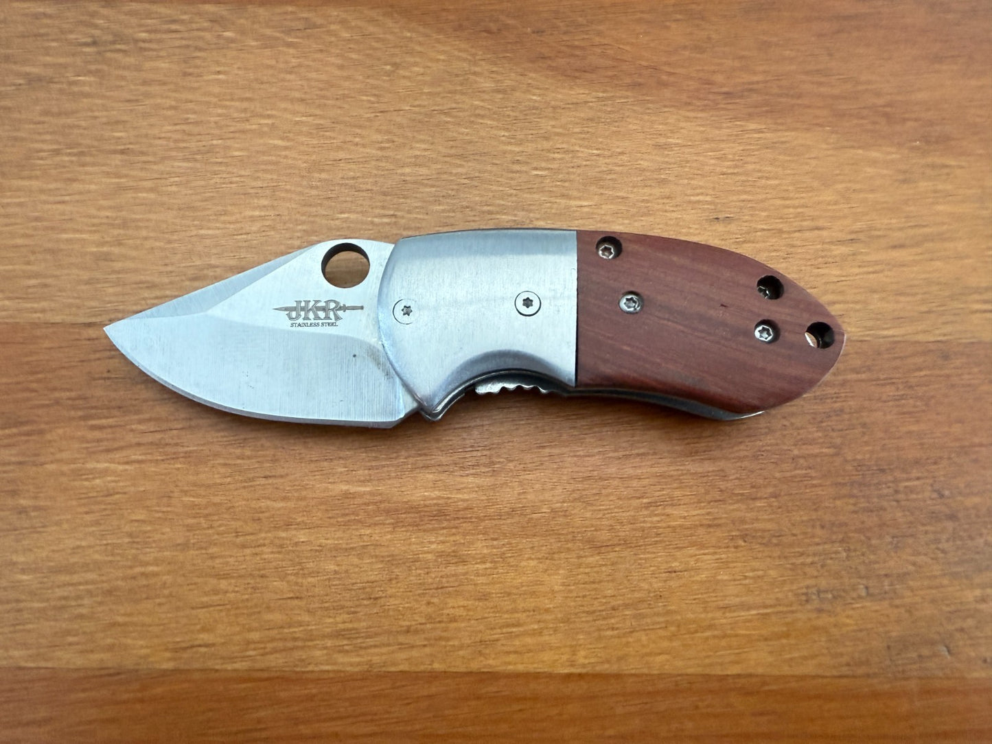 2" Blade Navaja Small Pocket Knife Stainless Wood Scales Liner Lock - Spain