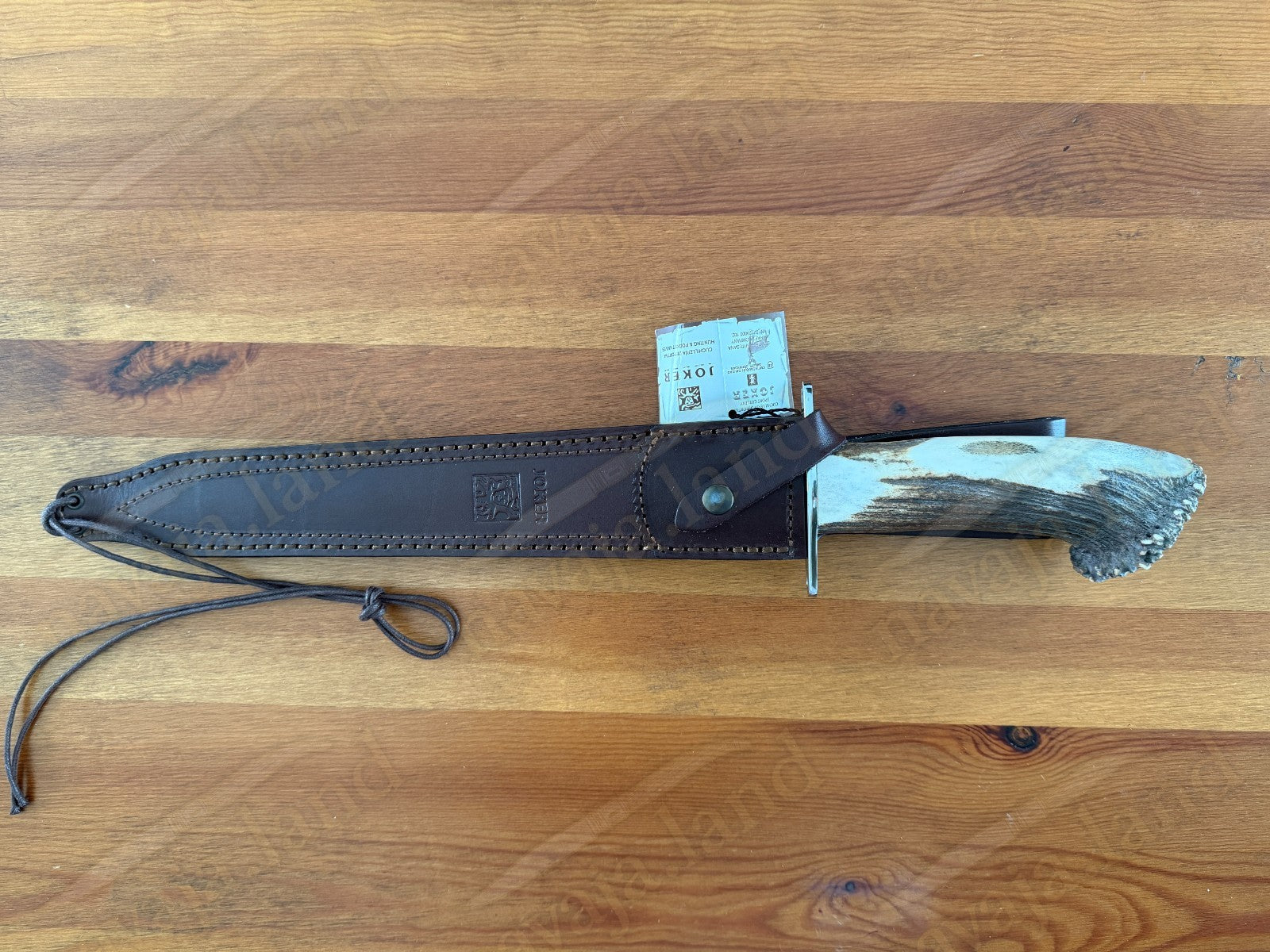Joker Guepardo Hunting Knife – 11.81” Blade MOVA 1.4116 | Deer Antler Handle