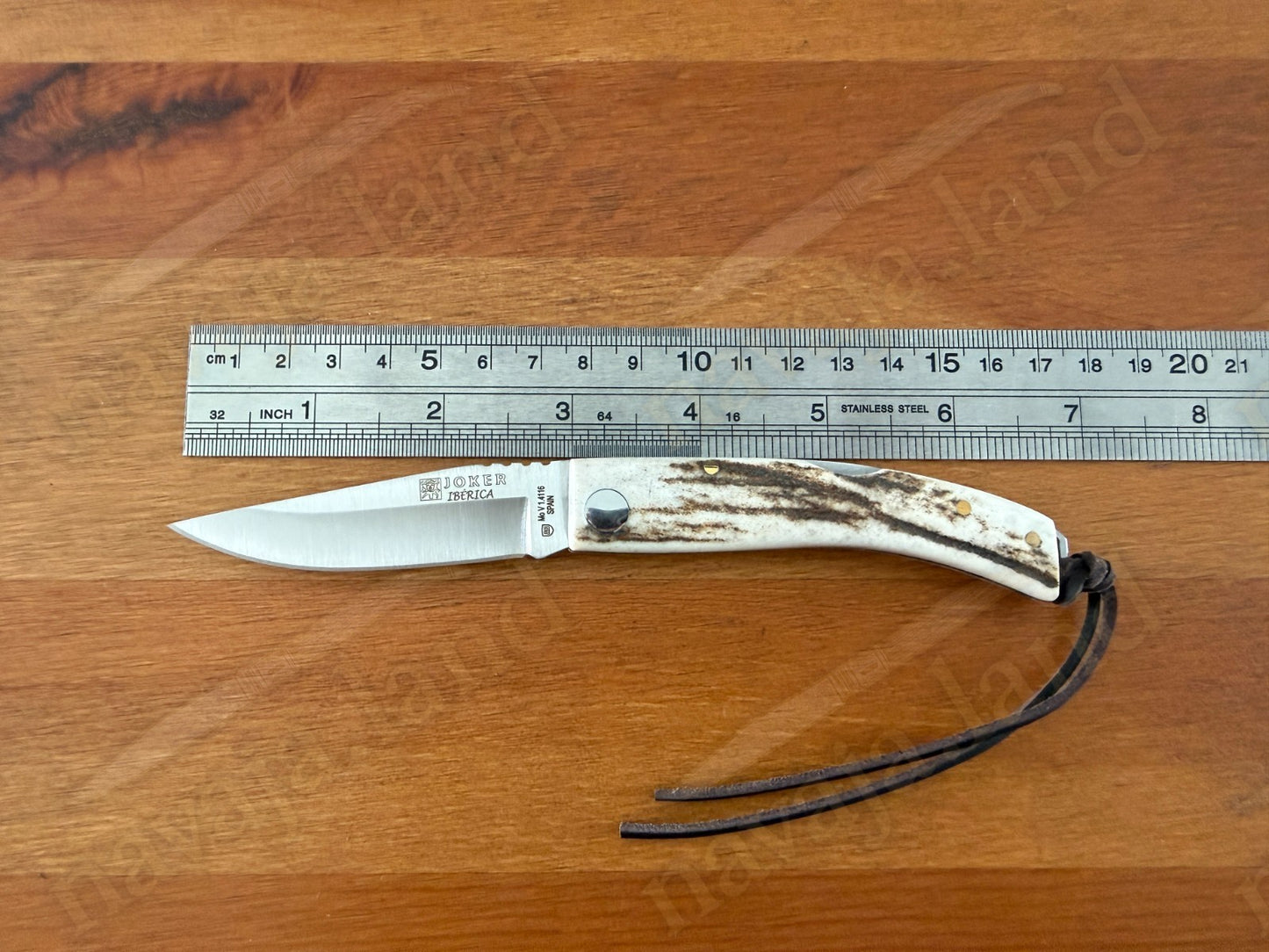 Joker Ibérica Folding Knife 🦌 Deer Horn Handle 3” MOVA 1.4116 Stainless Steel