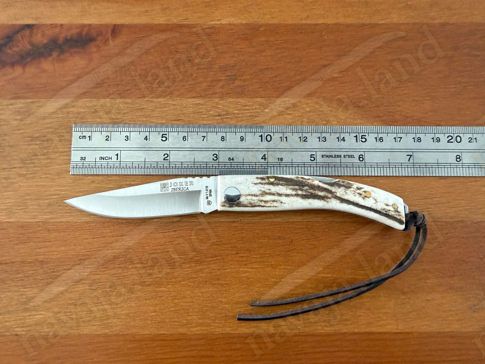 Joker Ibérica Folding Knife 🦌 Deer Horn Handle 3” MOVA 1.4116 Stainless Steel