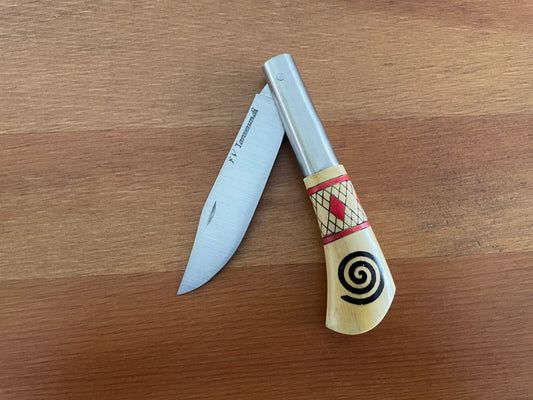 3.14" FV Taramundi Navaja Pocket Knife Made in Asturias Decorated Wood Handle
