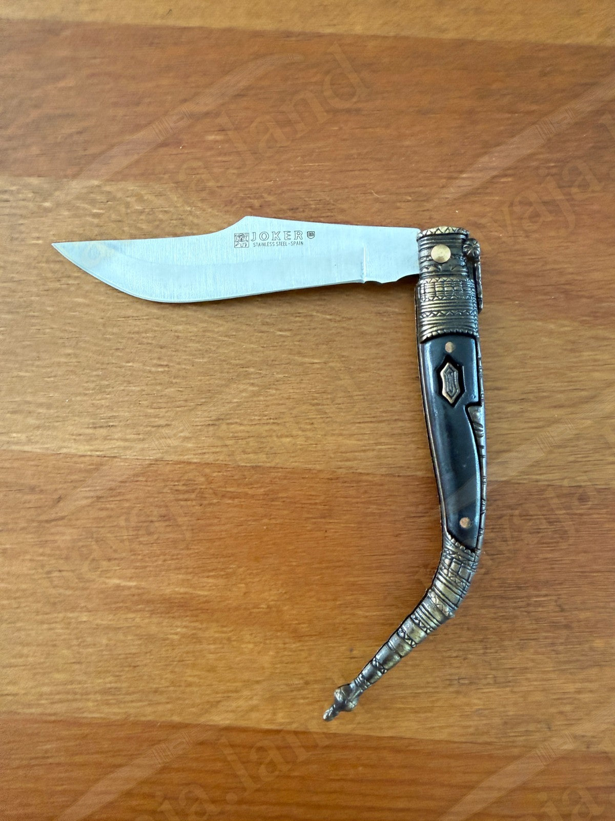 3.3” Albacete Navaja Joker Sevillana Knife Zamak Handle Handmade Slipjoint Spain