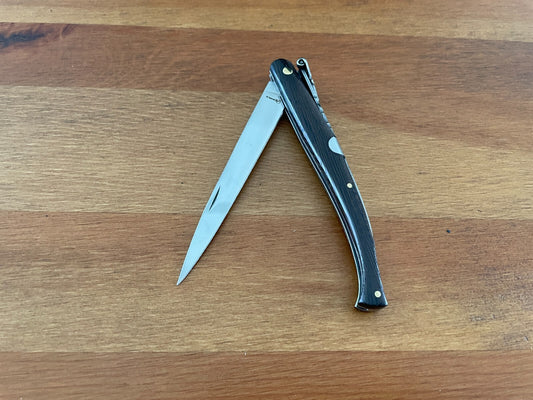 3.9 in. Estilete / Stiletto Spanish Navaja Pocket Knife Wenge Handle From Spain