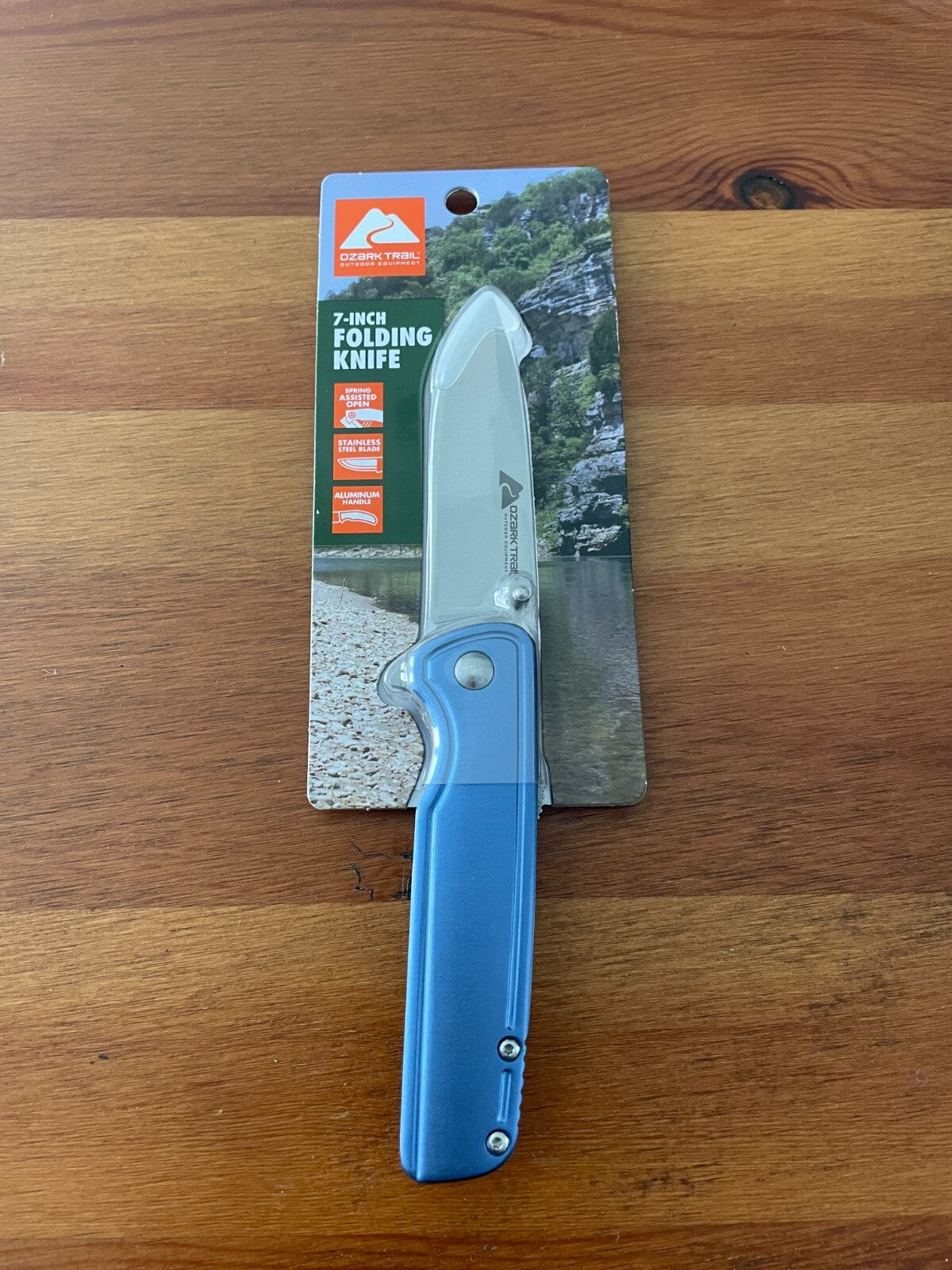 Ozark Trail 7-inch Full Length Folding Pocket Knife 3-inch Stainless Steel Blade