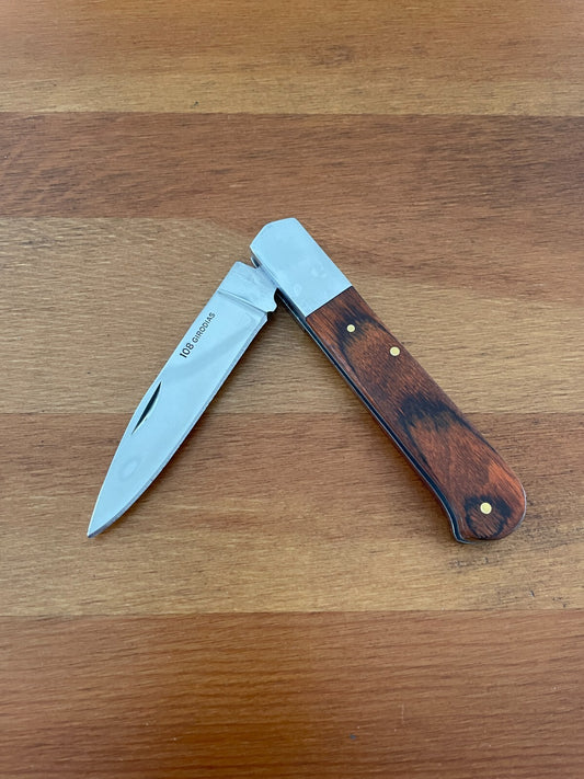 3.26" Cabritera Pocket Knife Spanish Navaja Red Stamina Wood Handle 108 Girodias
