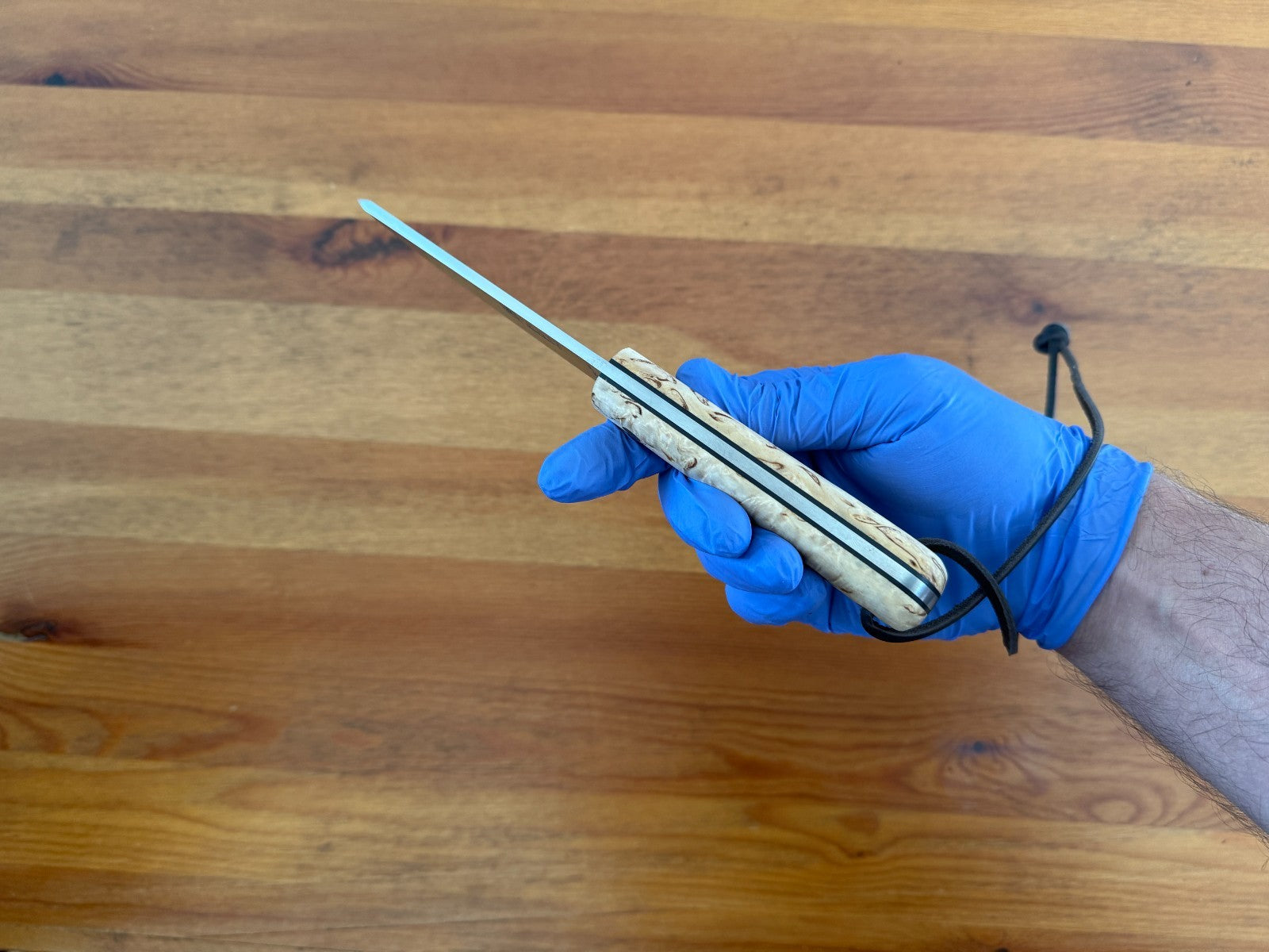 Joker Montañero Fixed Knife 4.3" Sandvik 14C28N Steel Curly Birch Handle Spain