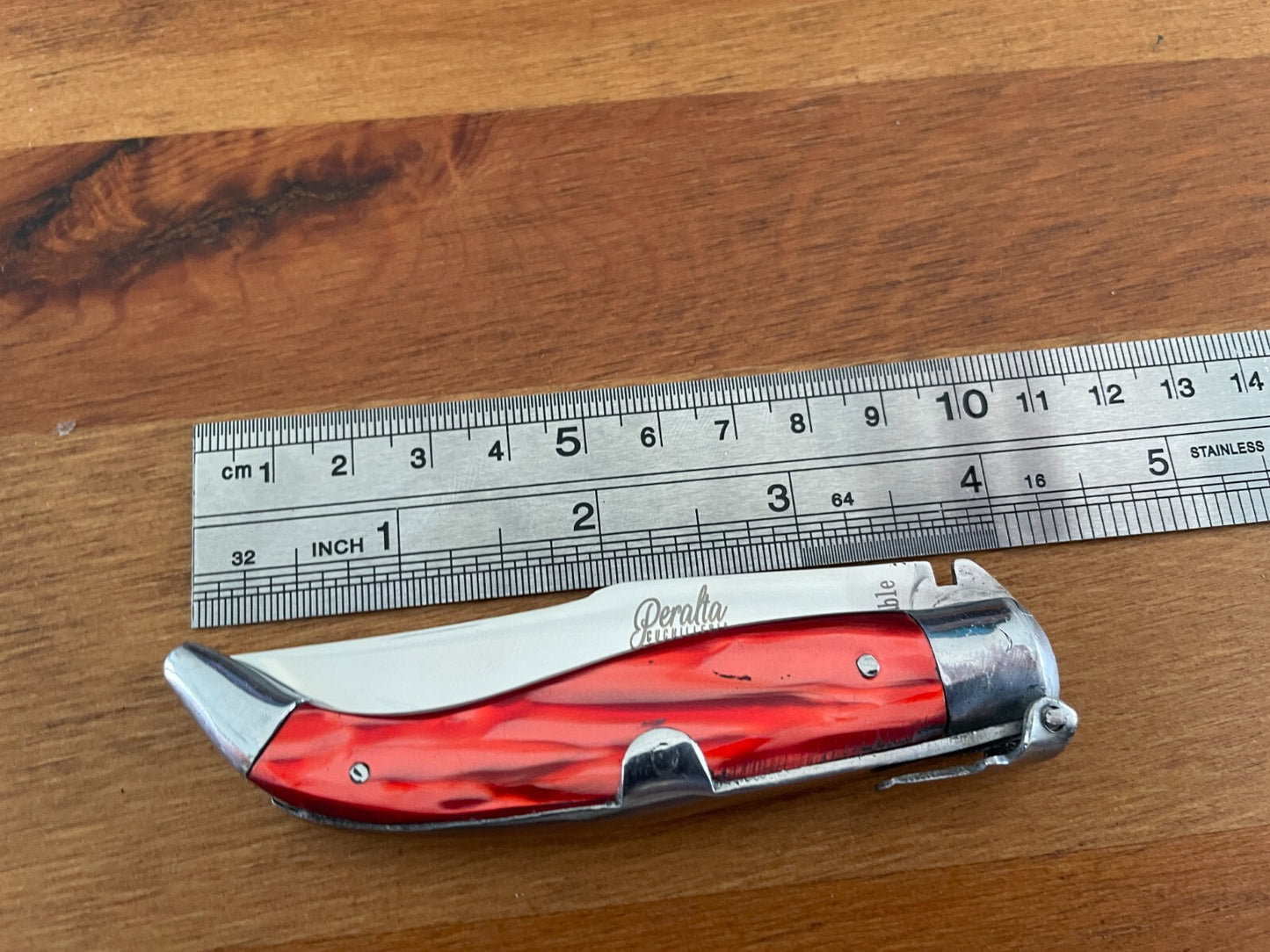 3.3" Spanish Navaja Pocket Knife Celluloid Scales Handcrafted in Spain US Seller