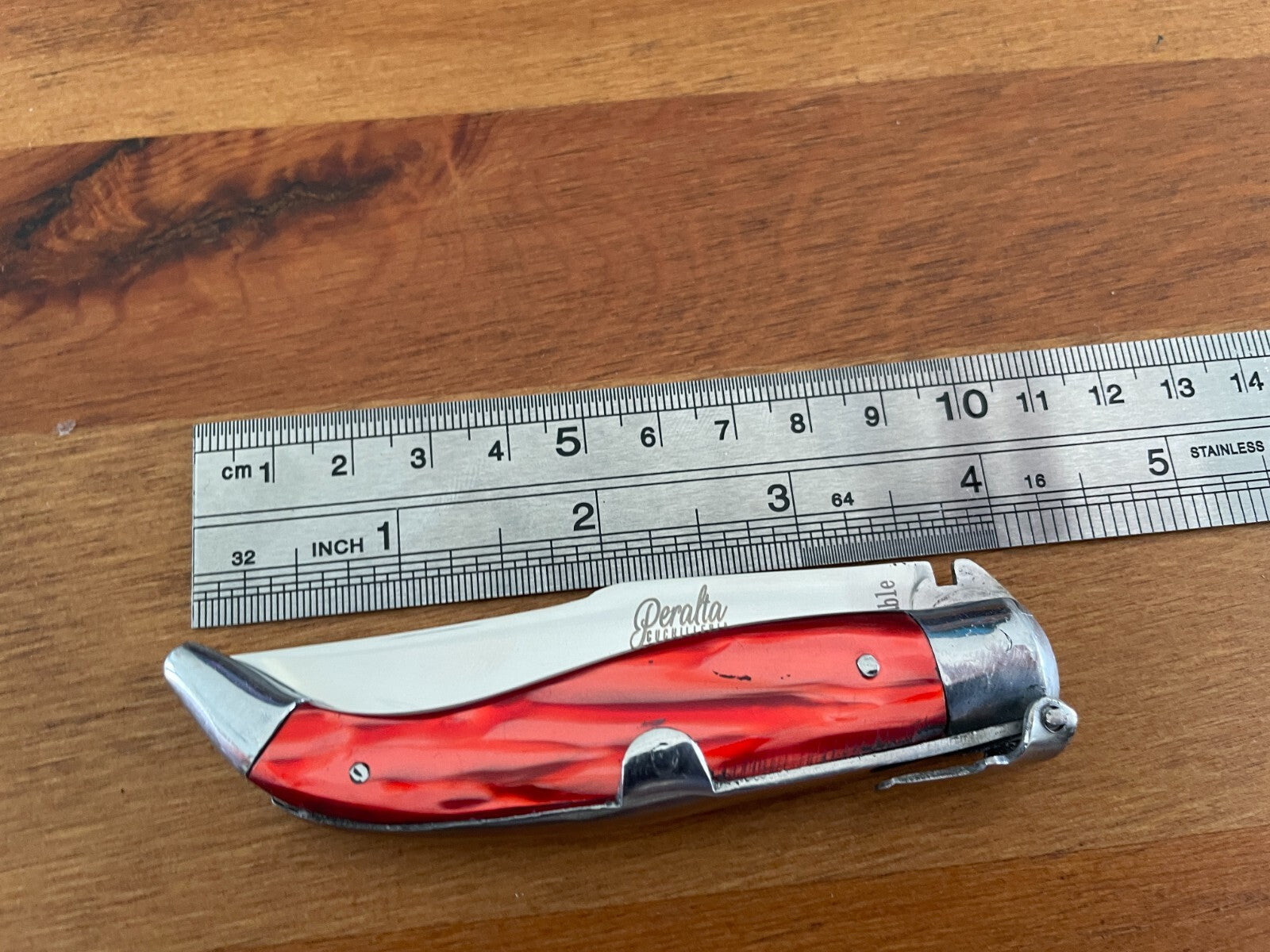 3.3" Spanish Navaja Pocket Knife Celluloid Scales Handcrafted in Spain US Seller