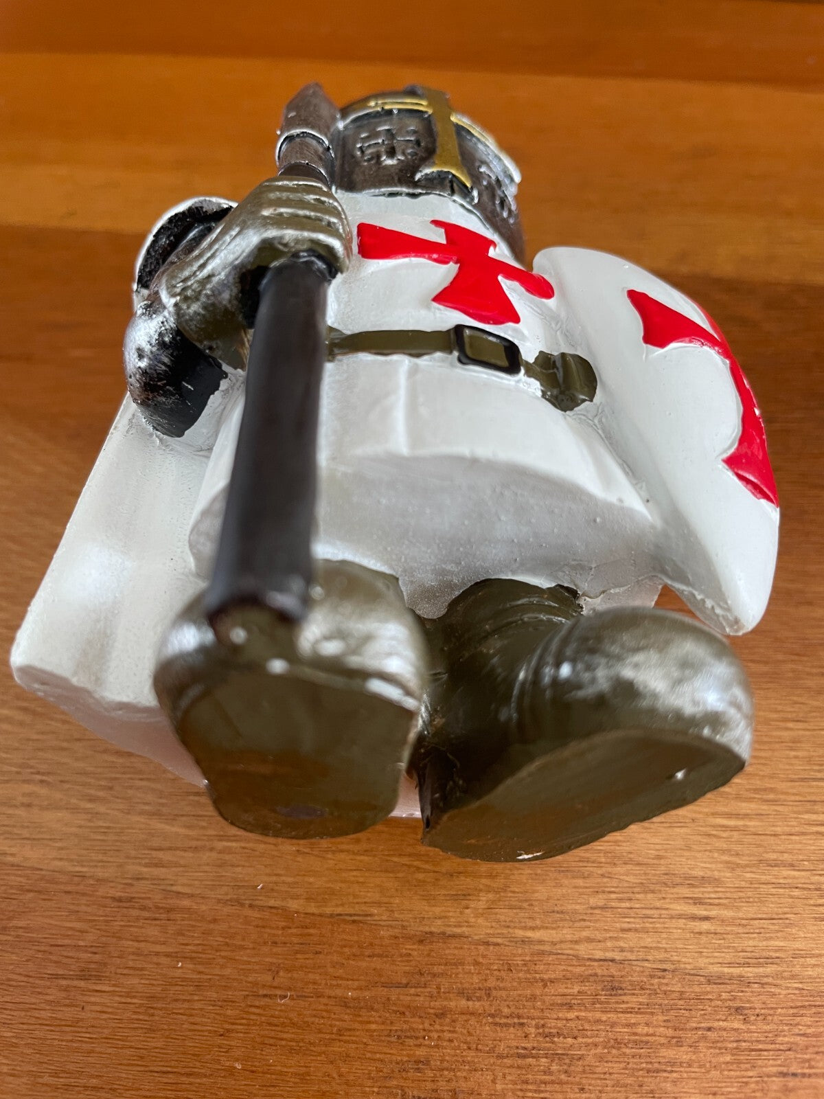 Decorative / Collectible Small Resin Figurine Templar Knight with Spear