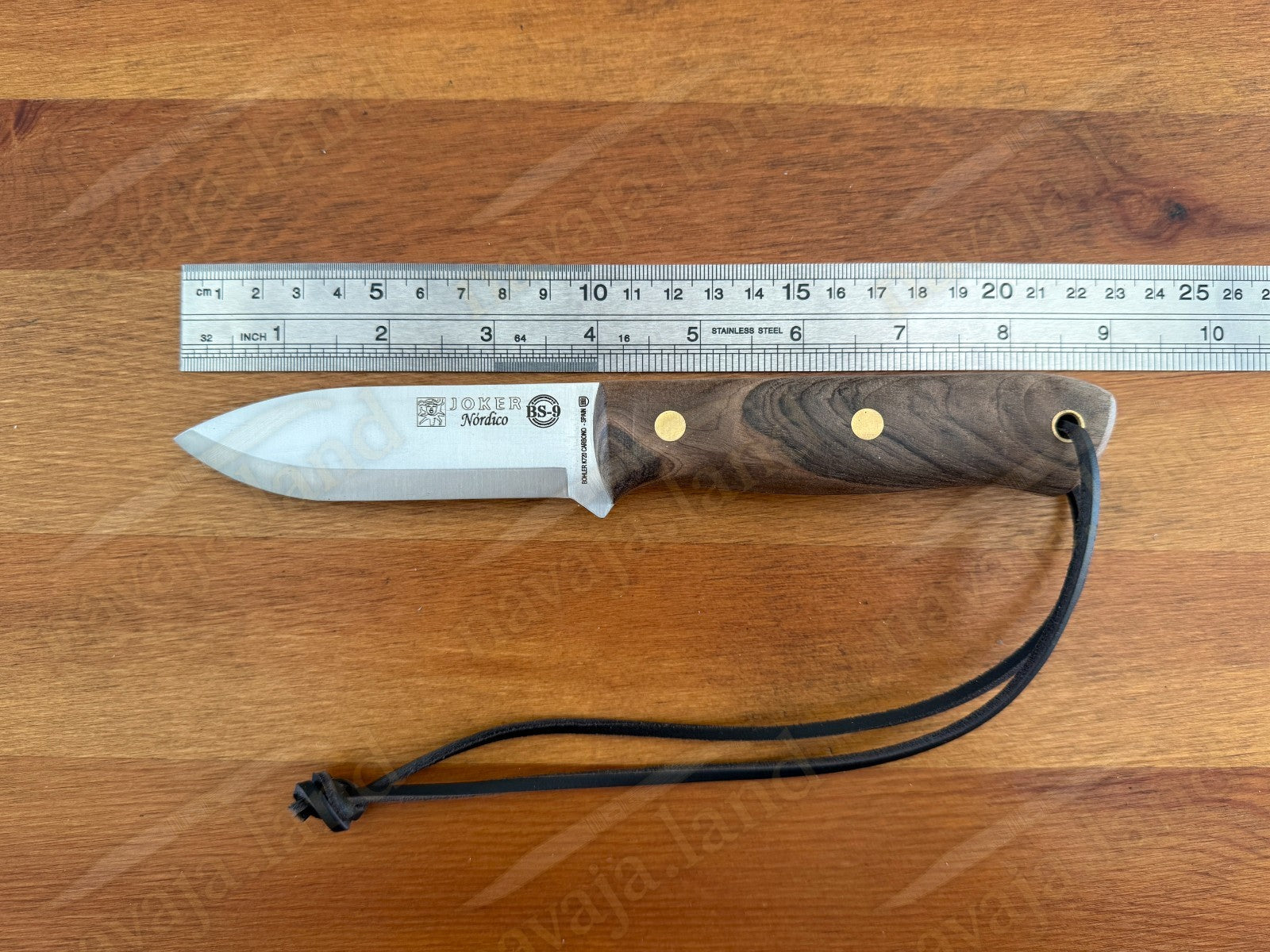 Joker Nordico Bushcraft Fixed Knife 3.9" Böhler K720 Carbon Steel Walnut Handle