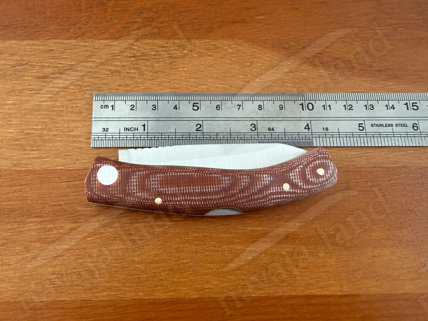 3.15” Joker Ranchera Lockback Folding Knife (Brown Micart Handle) Handmade Spain