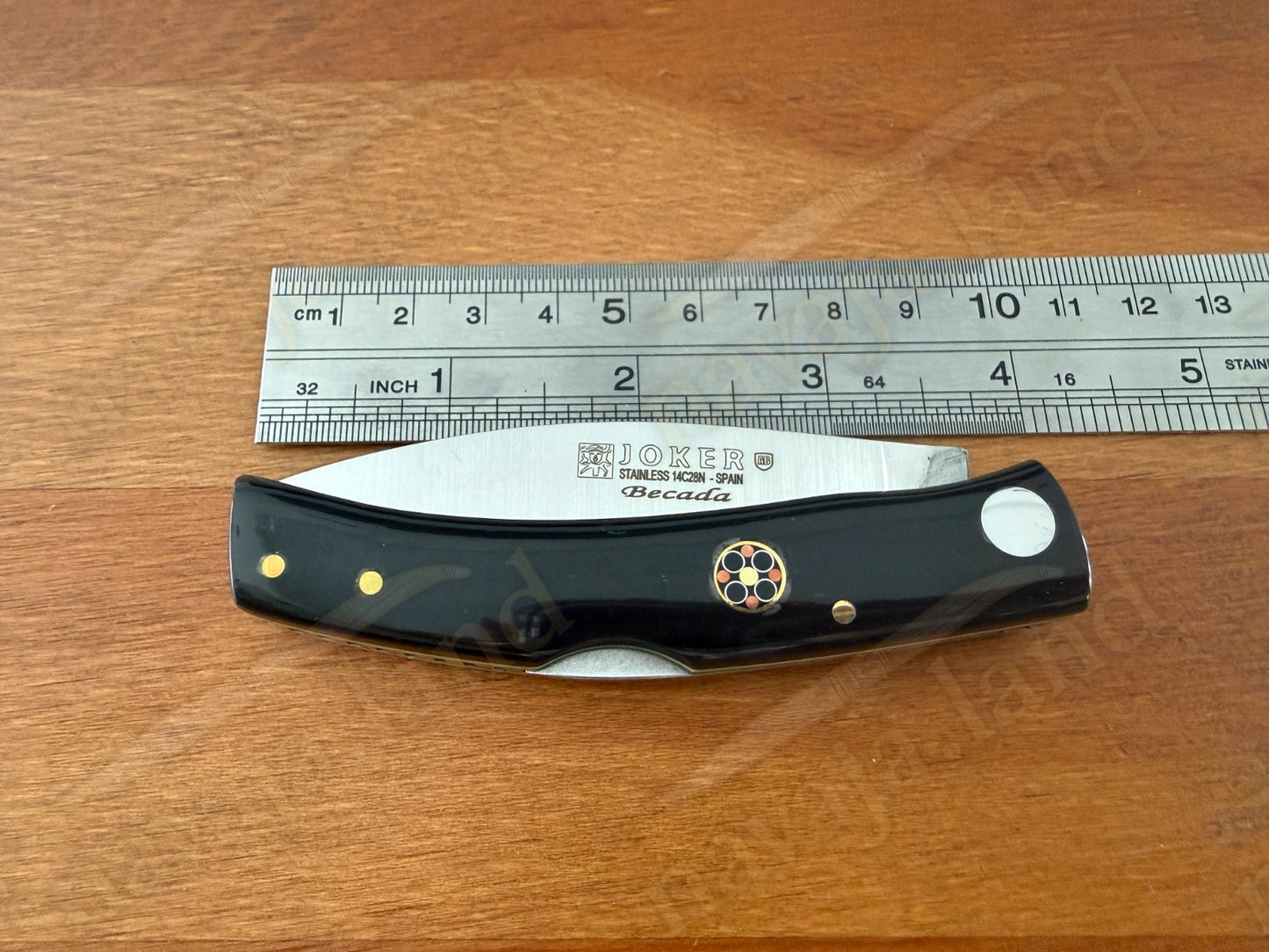 Joker BECADA Knife 3.15” Sandvik 14C28N Blade | Buffalo Horn | Lockback | Spain