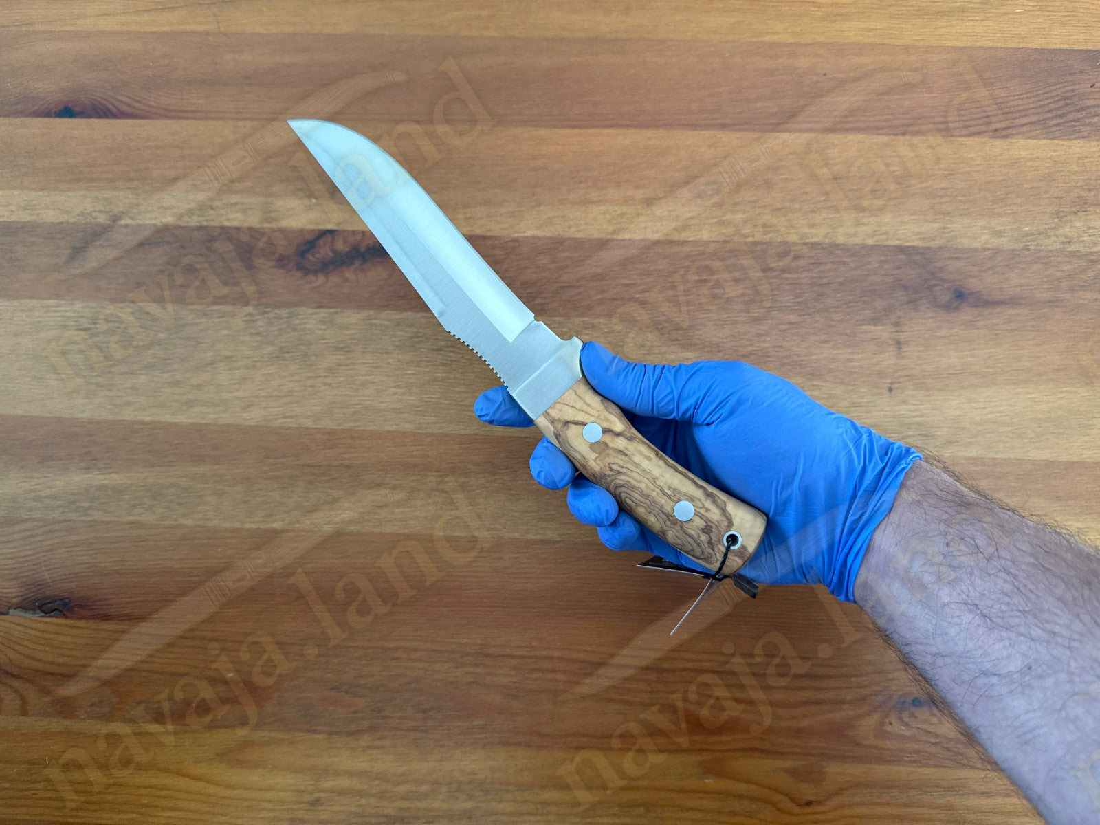 Joker Gamo Fixed Blade Hunting Knife 6.10" Mova 1.4116 Steel Olive Wood Handle