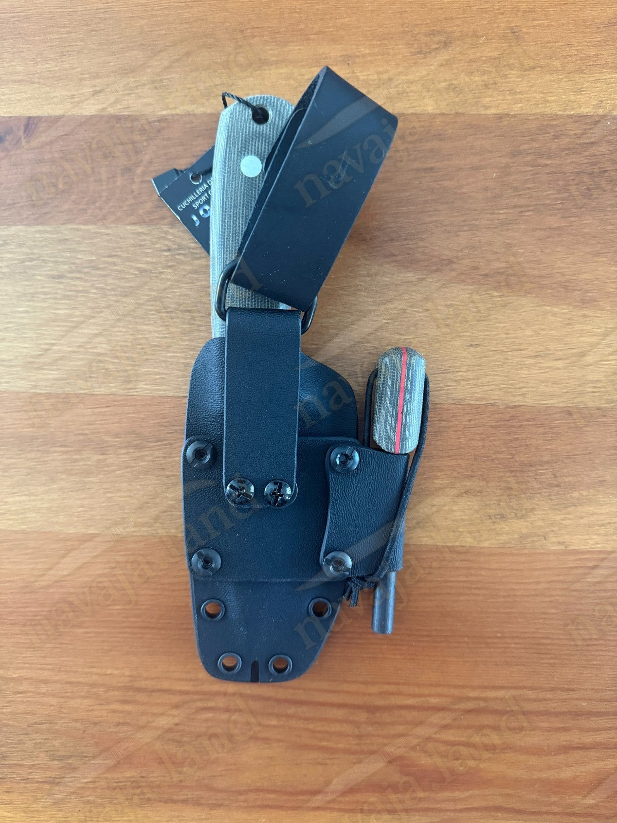 Joker Erizo TS2 Survival Knife 3.7” N695 Steel Blade Kydex Sheath & Fire Starter